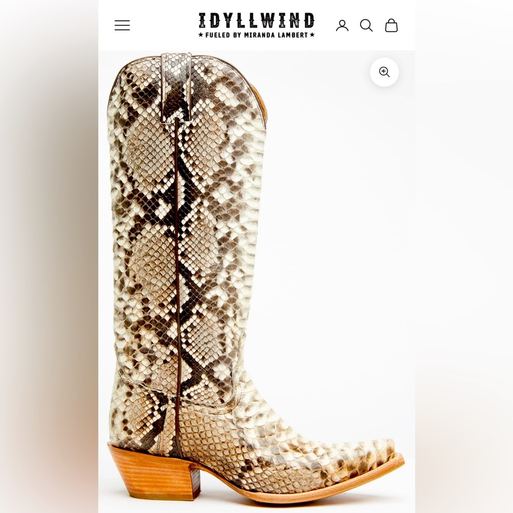 Idyllwind Slay python cowboy boots size 8.5